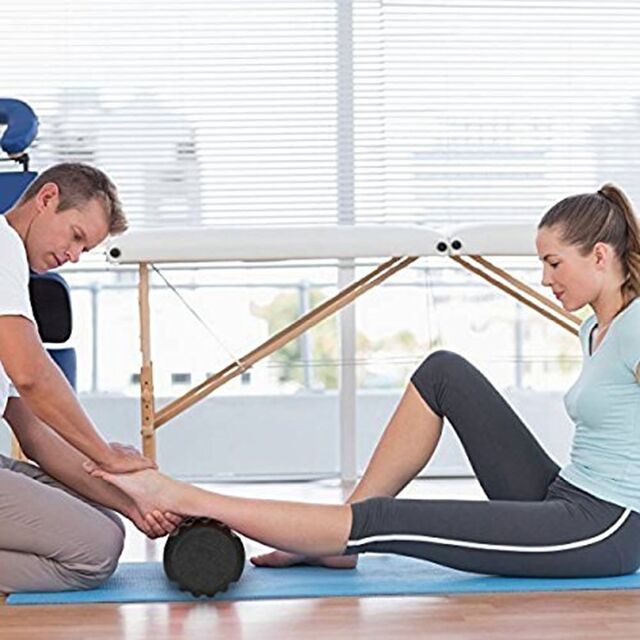 Rodillo de Masaje Diablo de 33 cm (13 pulgadas) - Negro, Ideal para Masaje Muscular Profundo