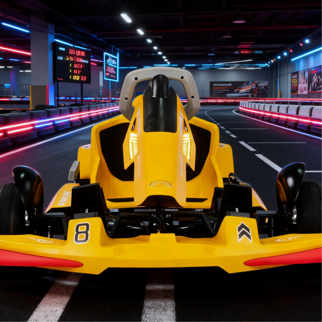 Go-Kart Eléctrico Personal Muy Recomendado, Motor Dual 350W*2, 3 Velocidades, Autonomía de 40-50km, para Niños y Adultos, Uso en Patio Trasero/Exterior