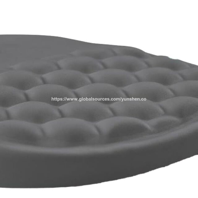 Alfombrilla de mesa ergonómica de espuma viscoelástica personalizada con gel para aliviar el dolor del túnel carpiano, protuberancia de masaje y diseño de gel de memoria completa 2 en 1