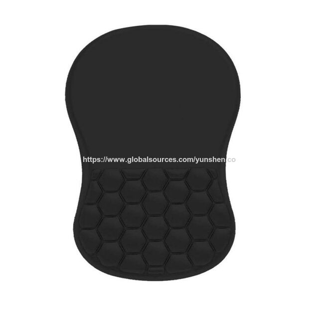 Alfombrilla de mesa ergonómica de espuma viscoelástica personalizada con gel para aliviar el dolor del túnel carpiano, protuberancia de masaje y diseño de gel de memoria completa 2 en 1