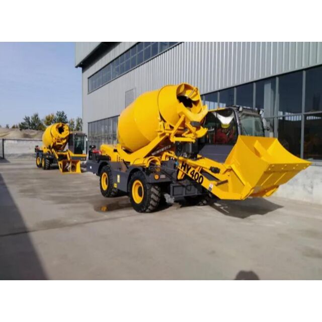 SLM4000S 4 Kubikmeter Selbstladender Betonmischer LKW mit Hydraulik-Trichter für Betonmischung im Straßenbau