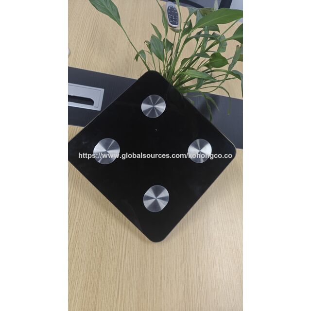 Báscula Digital Inteligente Bluetooth para Peso Corporal, Incluye IMC, Grasa Corporal, Masa Muscular, con Baterías Incluidas
