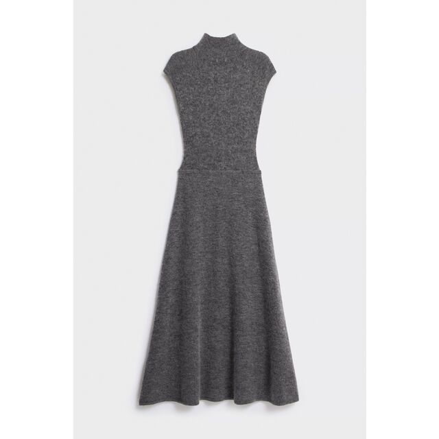 Robe Longue en Tricot de Laine Cachemire d'Hiver Personnalisée de Haute Qualité pour Femme - Robe Maxi Ajustée en Tricot