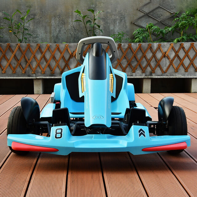Go-Kart Eléctrico Personal Muy Recomendado, Motor Dual 350W*2, 3 Velocidades, Autonomía de 40-50km, para Niños y Adultos, Uso en Patio Trasero/Exterior
