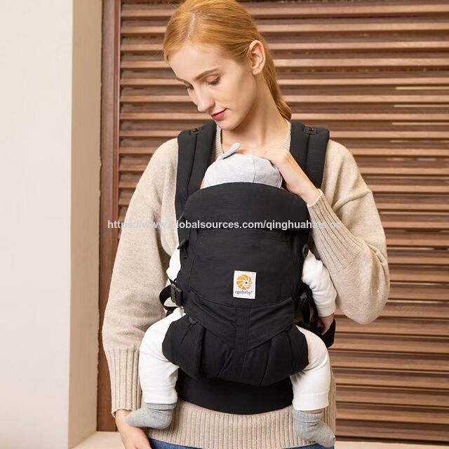 Babytrage mit allen Tragepositionen, Babytragetuch mit kühlendem Air-Mesh-Baumwoll-Hüftsitz