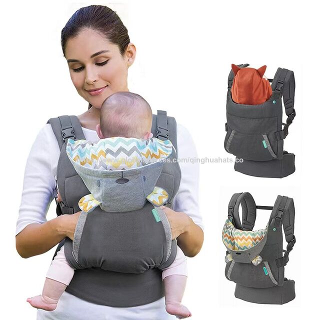 Babytrage mit allen Tragepositionen, Babytragetuch mit kühlendem Air-Mesh-Baumwoll-Hüftsitz