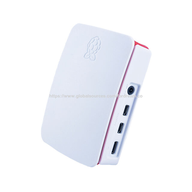 Boîtier officiel 2020 blanc, rouge et noir en ABS pour Raspberry Pi 4, vente en gros d'usine, boîtier pour modèle B Pi 4
