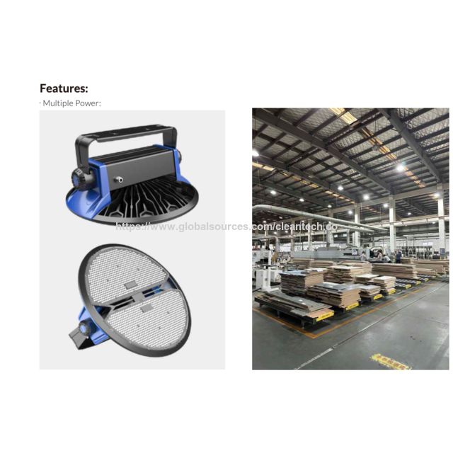 1000W LED Hallenstrahler Lager Industrie Hallenleuchte 150-170lm/W, IP65