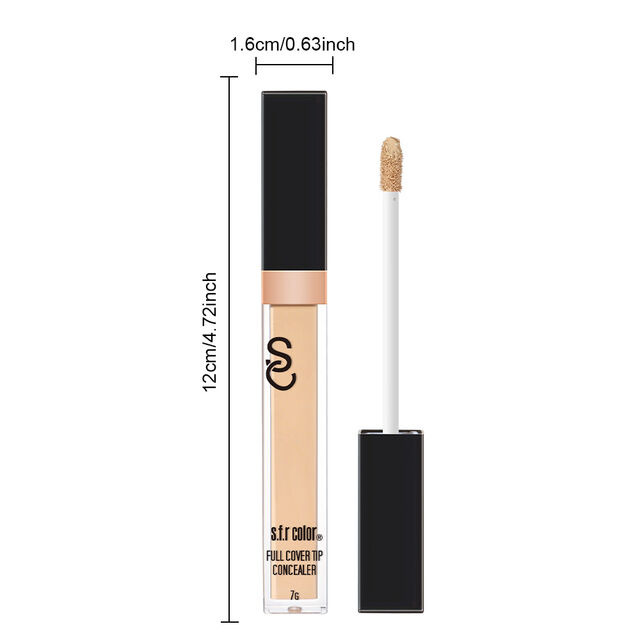 Corretivo Ajustável de Cor com Cobertura Total - Alto Pigmento para Marcas de Acne e Manchas, 12 Cores, Longa Duração, Cruelty-Free e Vegano