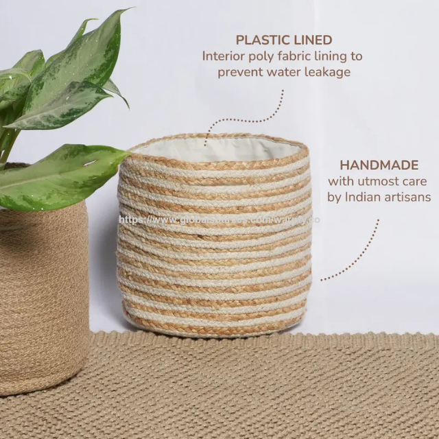 Ensembles de jardinières en jute gigognes personnalisables à prix d'usine (ensemble de 2 et 3) - Paniers durables écologiques fabriqués par ODM/OEM