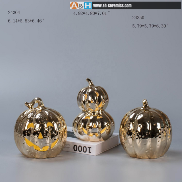 Halloween-Geschenk, Feiertagsdekoration, Keramikkürbis für Wohnkultur, Tisch für Ernte und Halloween