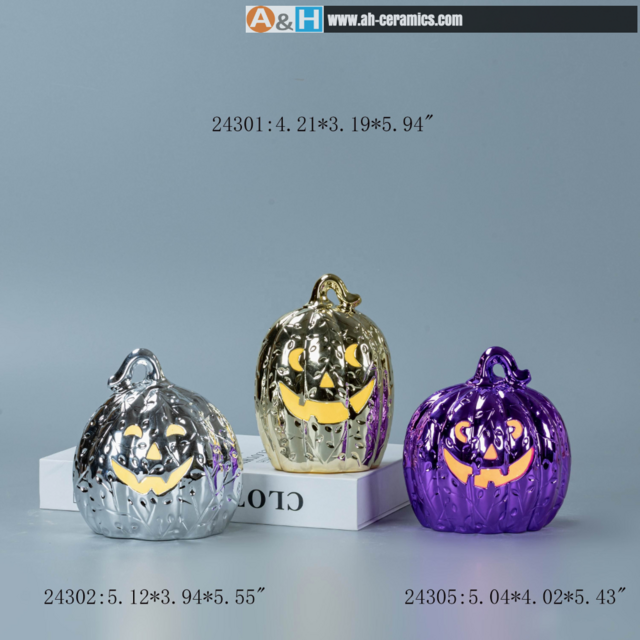 Halloween-Geschenk, Feiertagsdekoration, Keramikkürbis für Wohnkultur, Tisch für Ernte und Halloween