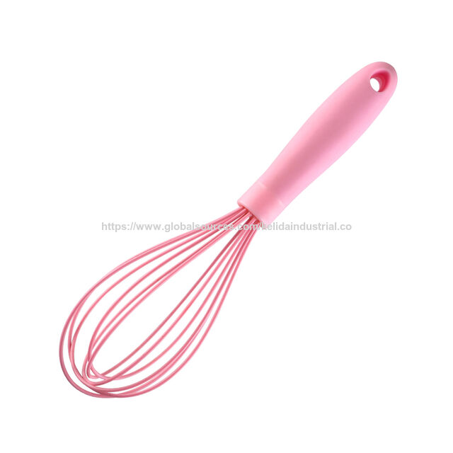 Novo batedor de creme 2024, misturador de creme de ovo e manteiga, batedor de silicone para misturar, ferramentas de panificação, conjunto de batedores com cabo de plástico