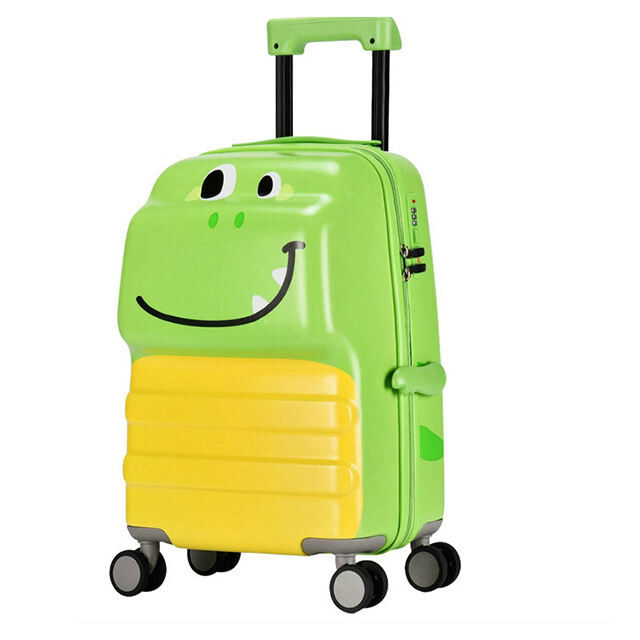 Equipaje de 4 Ruedas Duradero y de Moda Chic, Maleta Adorable con Diseño de Animales para Niños, Maleta Giratoria, Equipaje Infantil de Viaje con Carcasa Dura