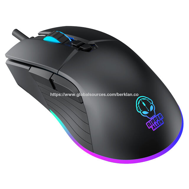 ماوس ألعاب USB سلكي بالجملة مع إضاءة خلفية، مفتاح DPI سريع، تصميم مريح وتأثيرات RGB للمكتب المنزلي واللاعبين