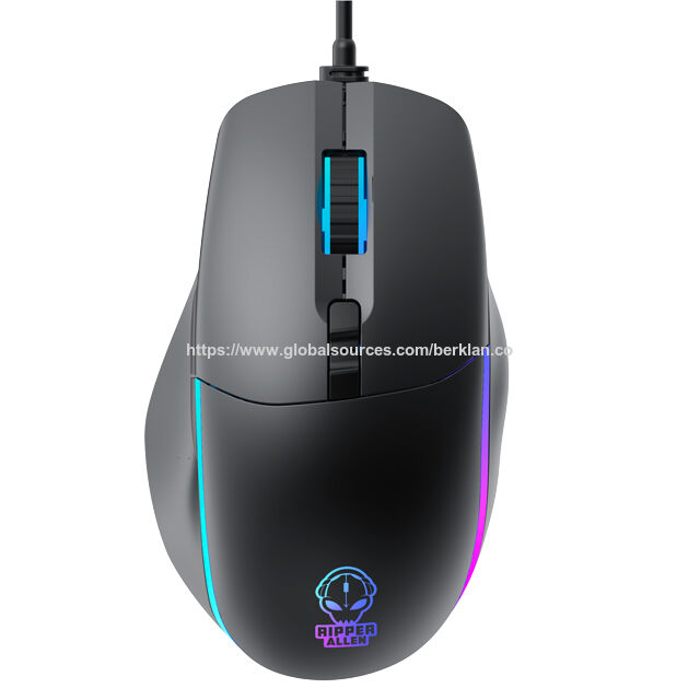ماوس ألعاب USB سلكي OEM بإضاءة RGB، تتبع سلس، قبضة مريحة وكابل مضفر