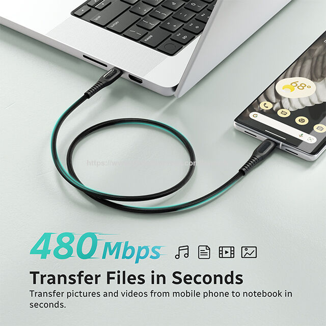 240W USB-C Fast Charging Cable by Le Touch, High-Speed Power Cord for Laptops, Phones and Power-Hungry Devices