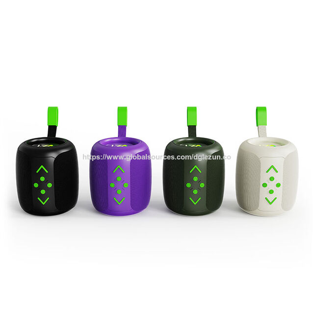 Mini Haut-Parleur Portable BT avec Son Surround Sans Fil, Carte TF, Haut-Parleur Sans Fil avec Corde Personnalisable