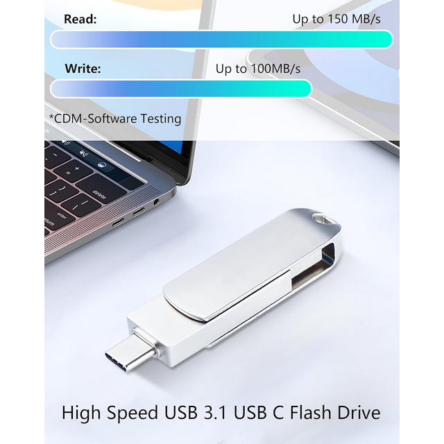 Clé USB 2 en 1 pour téléphones Android, Clé USB Pendrive de 16 Go à 512 Go