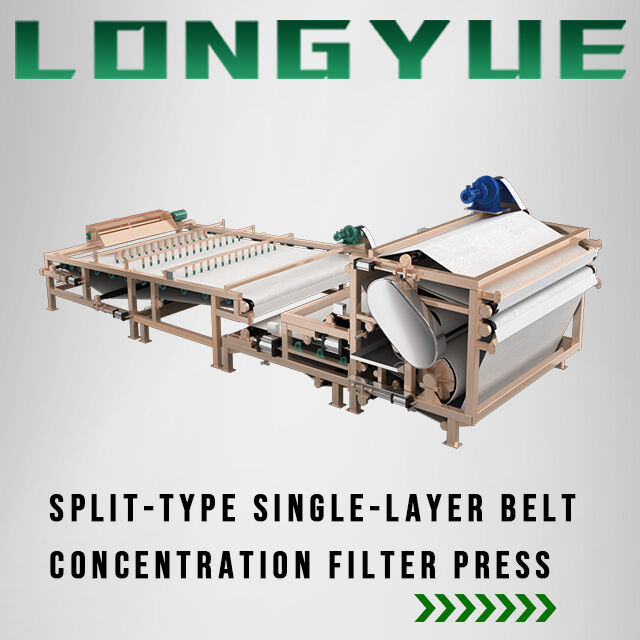 Filter Press Sabuk Split Hemat Energi | Konsentrasi Pulp Lapisan Tunggal | Dehidrasi Efisiensi Tinggi untuk Lumpur Tambang Batubara