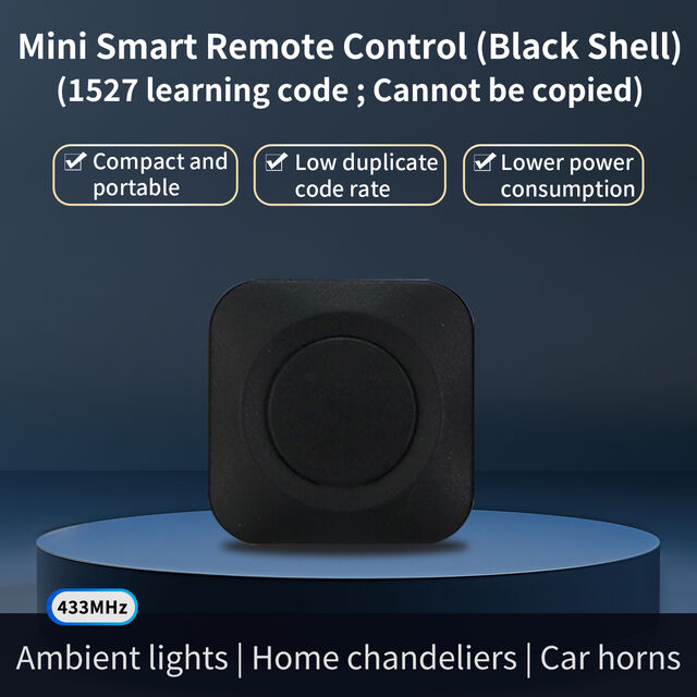 Interruptor de Control Remoto Inalámbrico de 1 Canal 433MHz RF Código de Aprendizaje Modos Momentáneo/Toggle Sistema para Puertas Garaje Hogar Largo Alcance