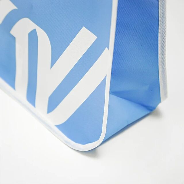 Sacs fourre-tout tissés en PP à coins arrondis de nouveau style, sacs en polypropylène résistants, emballage personnalisé réutilisable, durable et écologique pour le riz