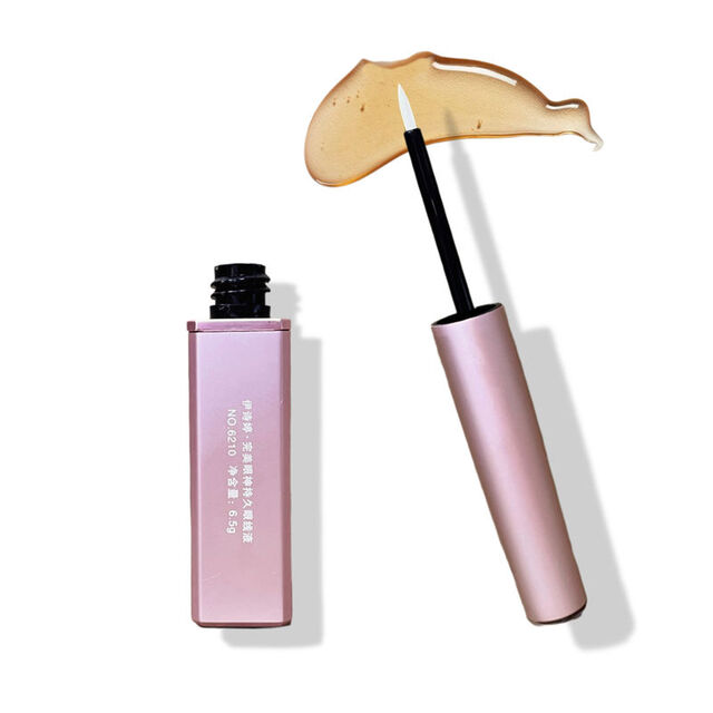 Envase cuadrado personalizado de 6.5ml para delineador de ojos en aluminio - Botellas vacías con cepillo para máscara de pestañas - Tubo contenedor para delineador líquido