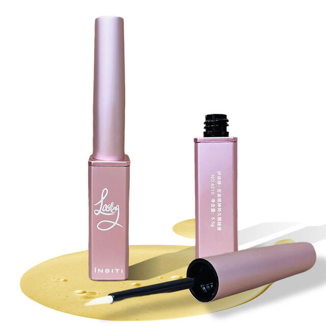 Envase cuadrado personalizado de 6.5ml para delineador de ojos en aluminio - Botellas vacías con cepillo para máscara de pestañas - Tubo contenedor para delineador líquido