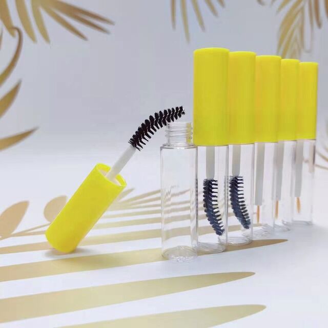 Envase cuadrado personalizado de 6.5ml para delineador de ojos en aluminio - Botellas vacías con cepillo para máscara de pestañas - Tubo contenedor para delineador líquido