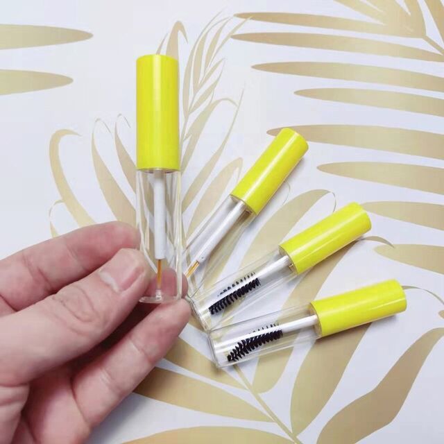 Envase cuadrado personalizado de 6.5ml para delineador de ojos en aluminio - Botellas vacías con cepillo para máscara de pestañas - Tubo contenedor para delineador líquido