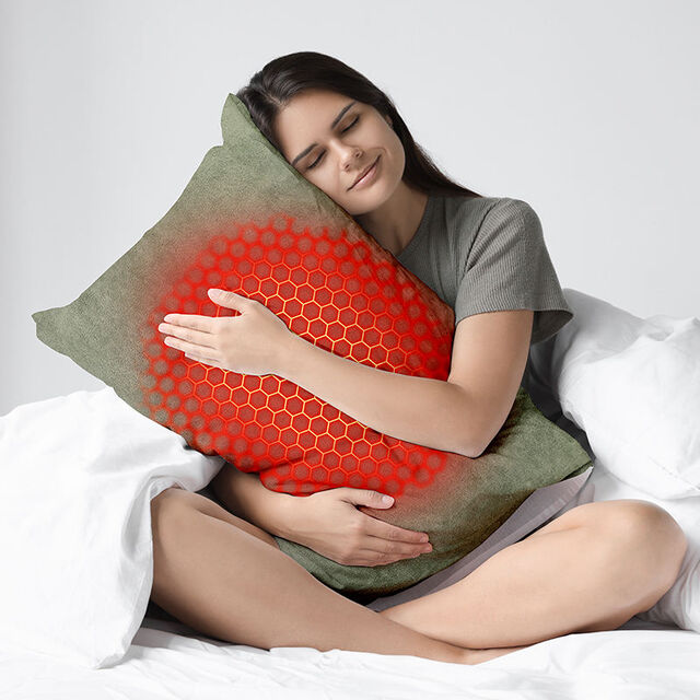 Cojín Térmico USB de Terciopelo Suave Savior Green con 3 Niveles de Temperatura - Almohada Eléctrica Personalizable con Batería