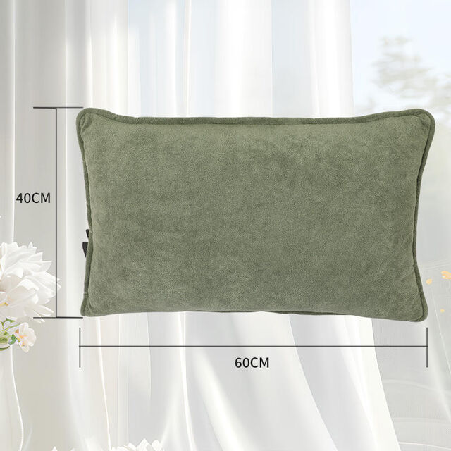 Cojín Térmico USB de Terciopelo Suave Savior Green con 3 Niveles de Temperatura - Almohada Eléctrica Personalizable con Batería