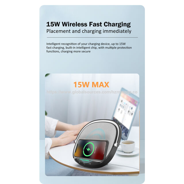 Haut-parleur Bluetooth Portable Trois en Un avec Chargeur Sans Fil