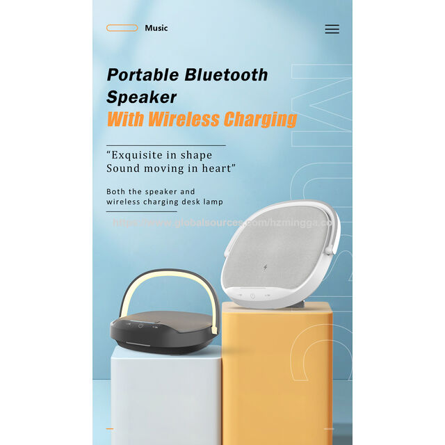 Haut-parleur Bluetooth Portable Trois en Un avec Chargeur Sans Fil