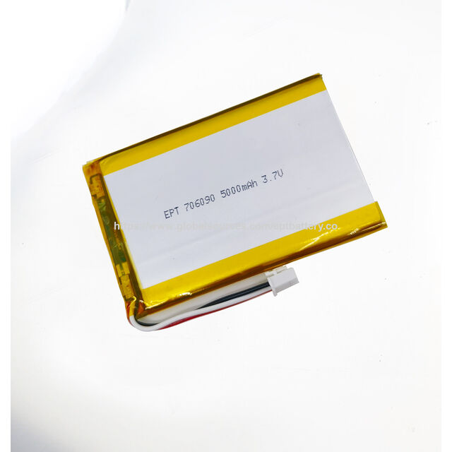 Paquetes de baterías de polímero de litio 3.7V 706090 de 5000mAh personalizados para cámara exterior, enrutador - Fabricación China