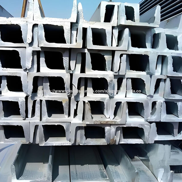 قطاع فولاذي إنشائي مجلفن ASTM A36 مشكل على البارد، قطاع فولاذي على شكل حرف C، فولاذ قناة C رخيص