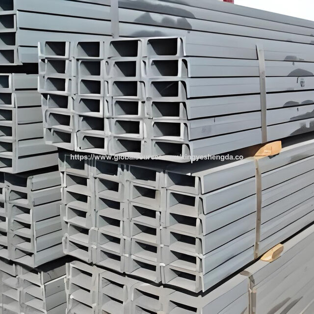 قطاع فولاذي إنشائي مجلفن ASTM A36 مشكل على البارد، قطاع فولاذي على شكل حرف C، فولاذ قناة C رخيص