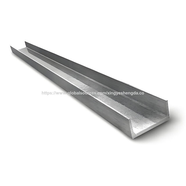 قطاع فولاذي إنشائي مجلفن ASTM A36 مشكل على البارد، قطاع فولاذي على شكل حرف C، فولاذ قناة C رخيص