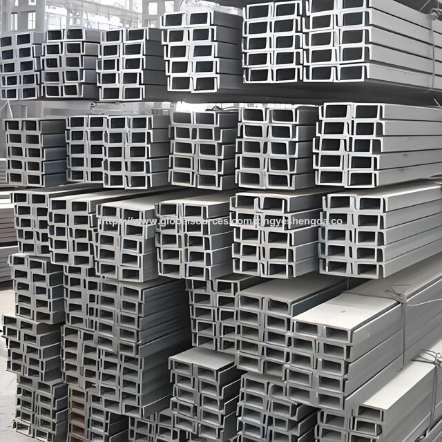 قطاع فولاذي إنشائي مجلفن ASTM A36 مشكل على البارد، قطاع فولاذي على شكل حرف C، فولاذ قناة C رخيص