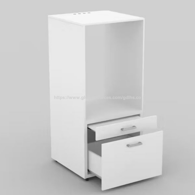 Kabinet Laundry Kayu Modern dengan Rak Penyimpanan untuk Mesin Cuci dan Perlengkapan - Lemari Laundry