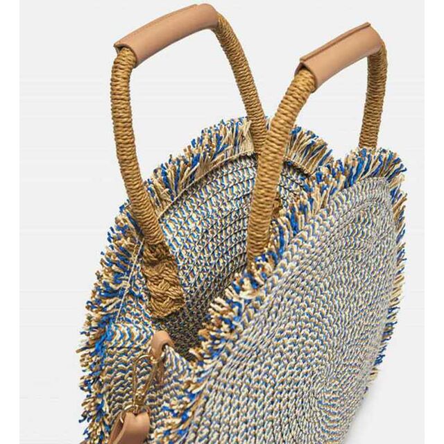 Vente en gros transfrontalière de sac de paille d'été de style rétro avec fermeture ouverte, nouveau, simple, de couleur pure, tissé pour les saisons d'été, d'hiver et d'automne