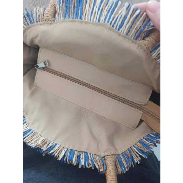 Vente en gros transfrontalière de sac de paille d'été de style rétro avec fermeture ouverte, nouveau, simple, de couleur pure, tissé pour les saisons d'été, d'hiver et d'automne