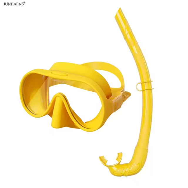 Direktverkauf ab Werk: Tauchmasken-Schnorchelset mit abnehmbarem Silikon-Atemschlauch, Taucherbrille und Schwimmbrille für Erwachsene