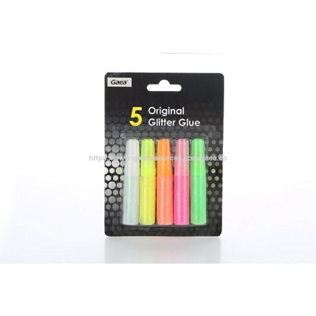 GAEA Pegamento con Brillo Lavable 10g*12 unidades en blíster.
