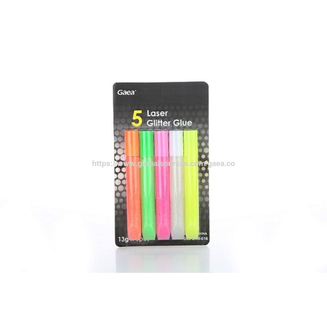 GAEA Pegamento con Brillo Lavable 10g*12 unidades en blíster.