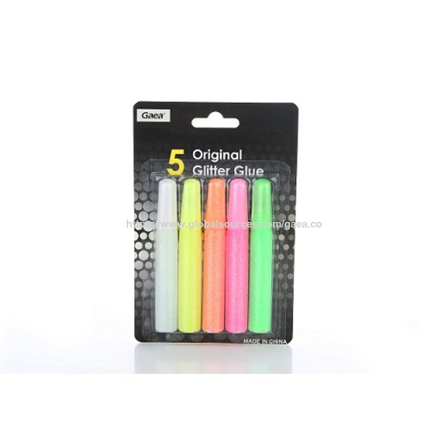 GAEA Pegamento con Brillo Lavable 10g*12 unidades en blíster.