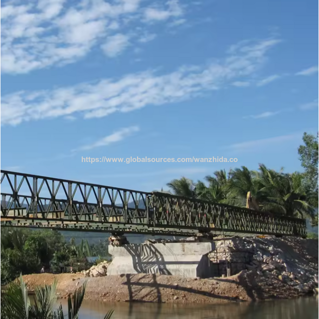 Puente Temporal Compacto Bailey de Estructura de Acero - Proveedor Chino