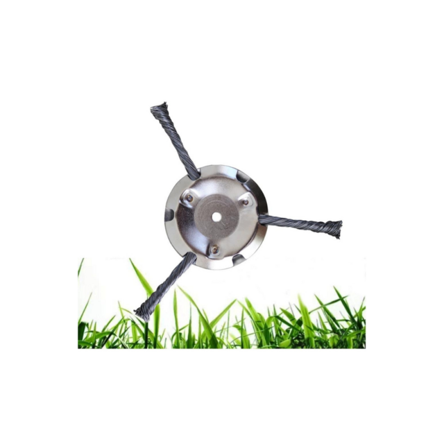 Cortabordes Desbrozadora Cortacésped Alambre de Acero Cabezal para Cortar Césped Eléctrico