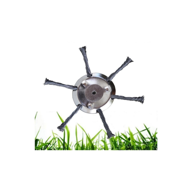 Cortabordes Desbrozadora Cortacésped Alambre de Acero Cabezal para Cortar Césped Eléctrico