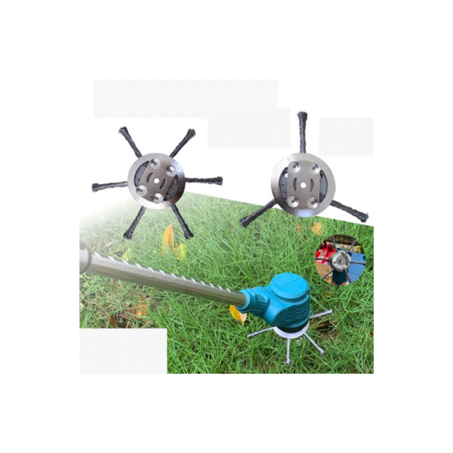 Cortabordes Desbrozadora Cortacésped Alambre de Acero Cabezal para Cortar Césped Eléctrico
